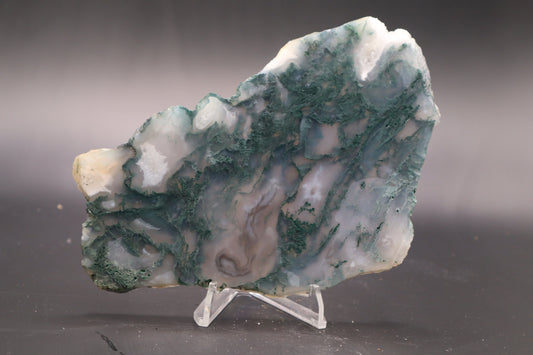Green Moss Agate slab (Unpolished)