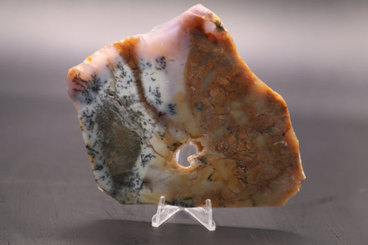 Amethyst Sage Agate slab (Unpolished)
