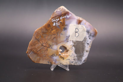 Amethyst Sage Agate slab (Unpolished)