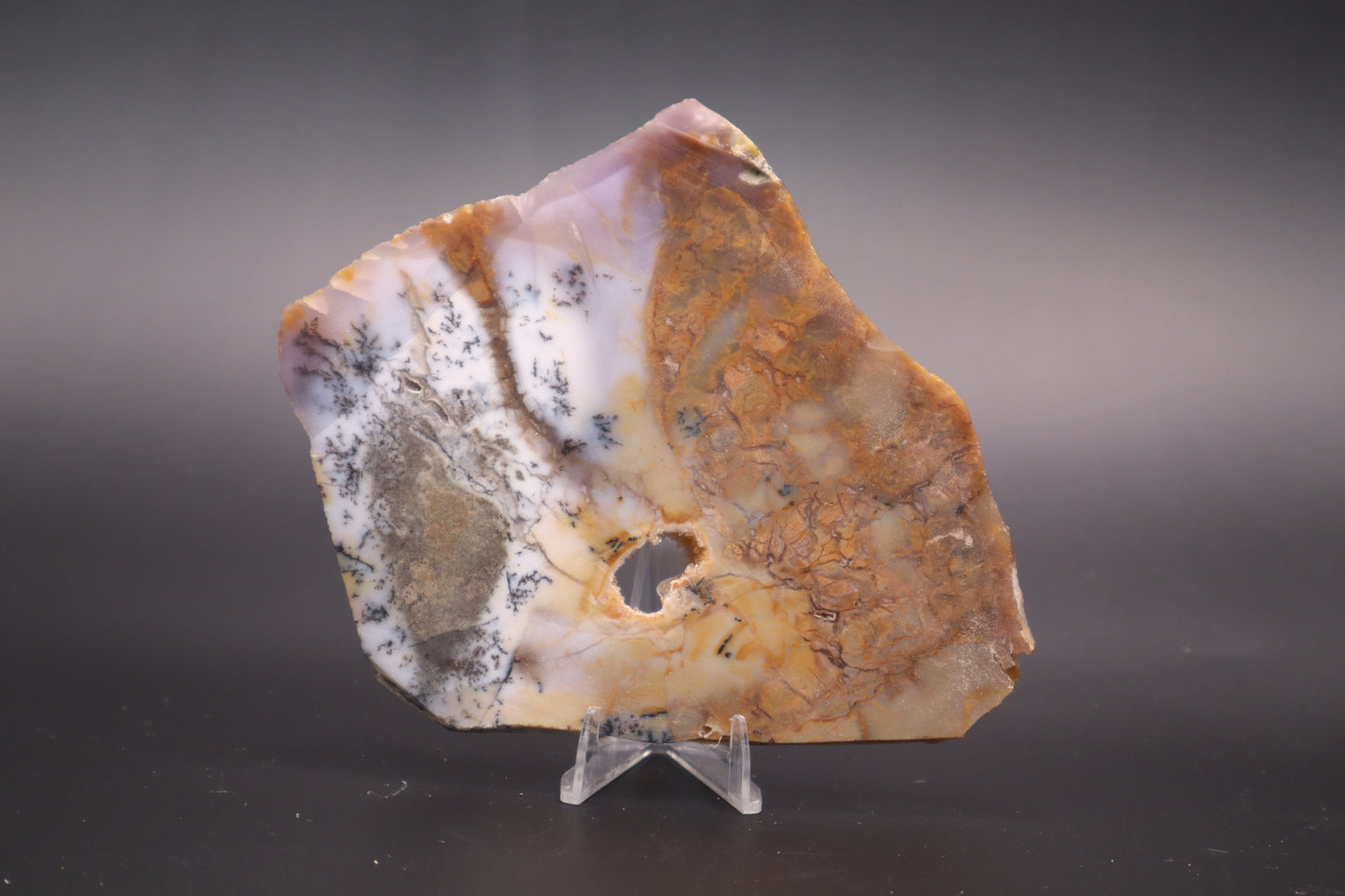 Amethyst Sage Agate slab (Unpolished)