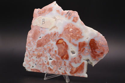 Cotton Candy Agate slab (Unpolished)