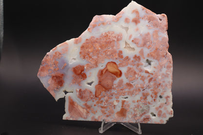 Cotton Candy Agate slab (Unpolished)
