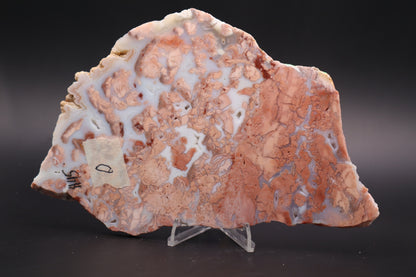 Cotton Candy Agate slab (Unpolished)