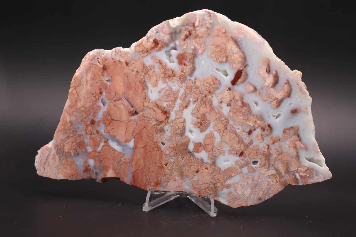 Cotton Candy Agate slab (Unpolished)