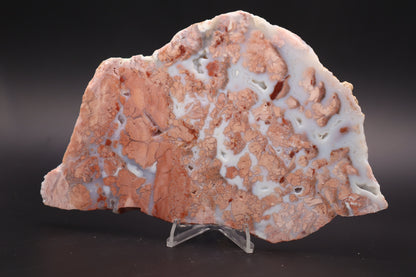 Cotton Candy Agate slab (Unpolished)