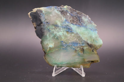 Azurite, Malachite & Chalcedony slab - Afghanistan (Unpolished)