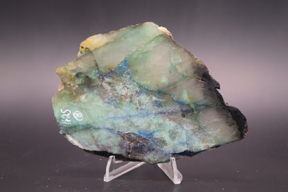 Azurite, Malachite & Chalcedony slab - Afghanistan (Unpolished)