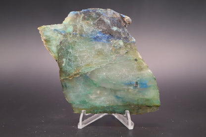 Azurite, Malachite & Chalcedony slab - Afghanistan (Unpolished)