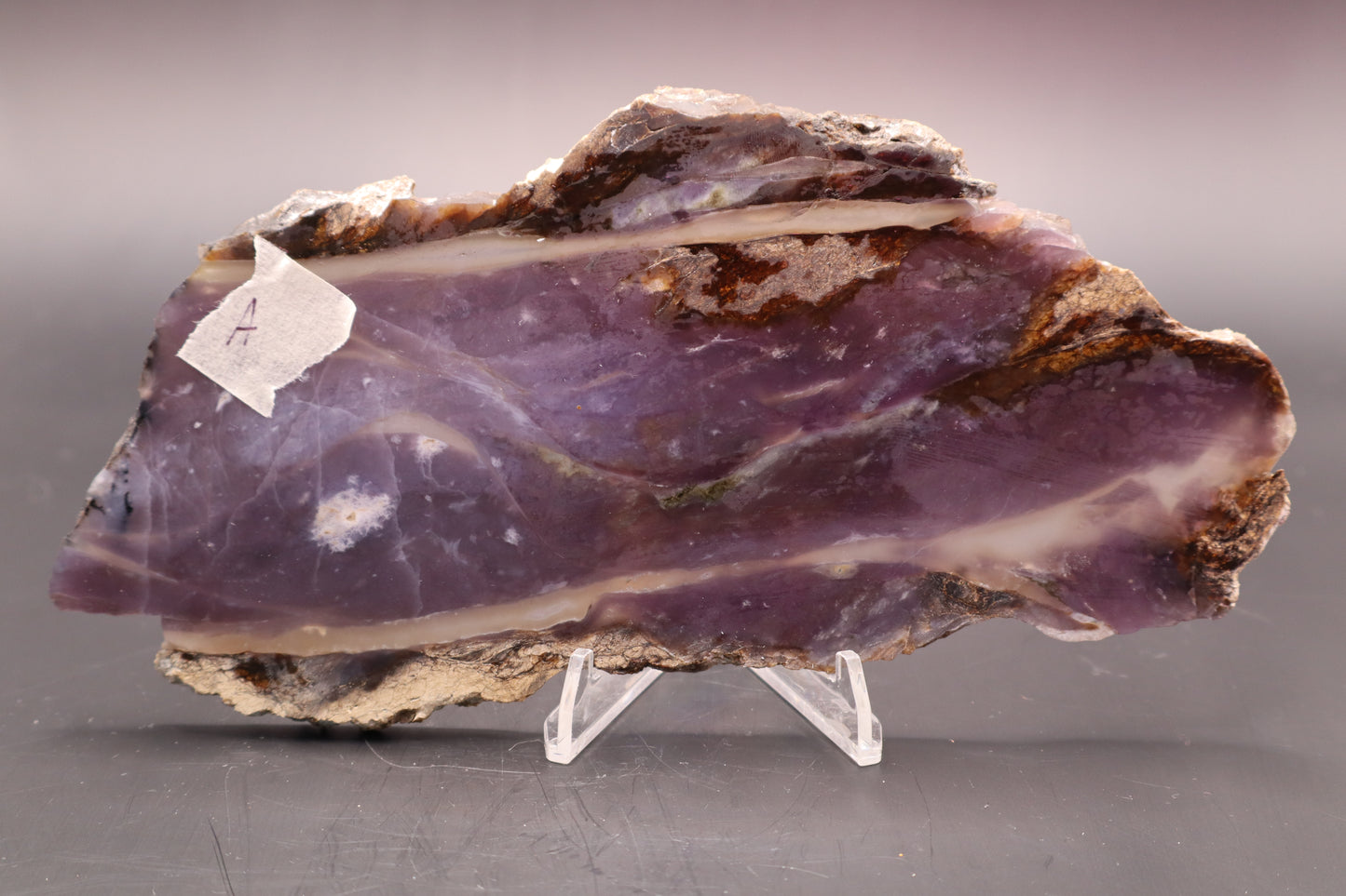 Indonesian Purple Chalcedony slab (Unpolished)