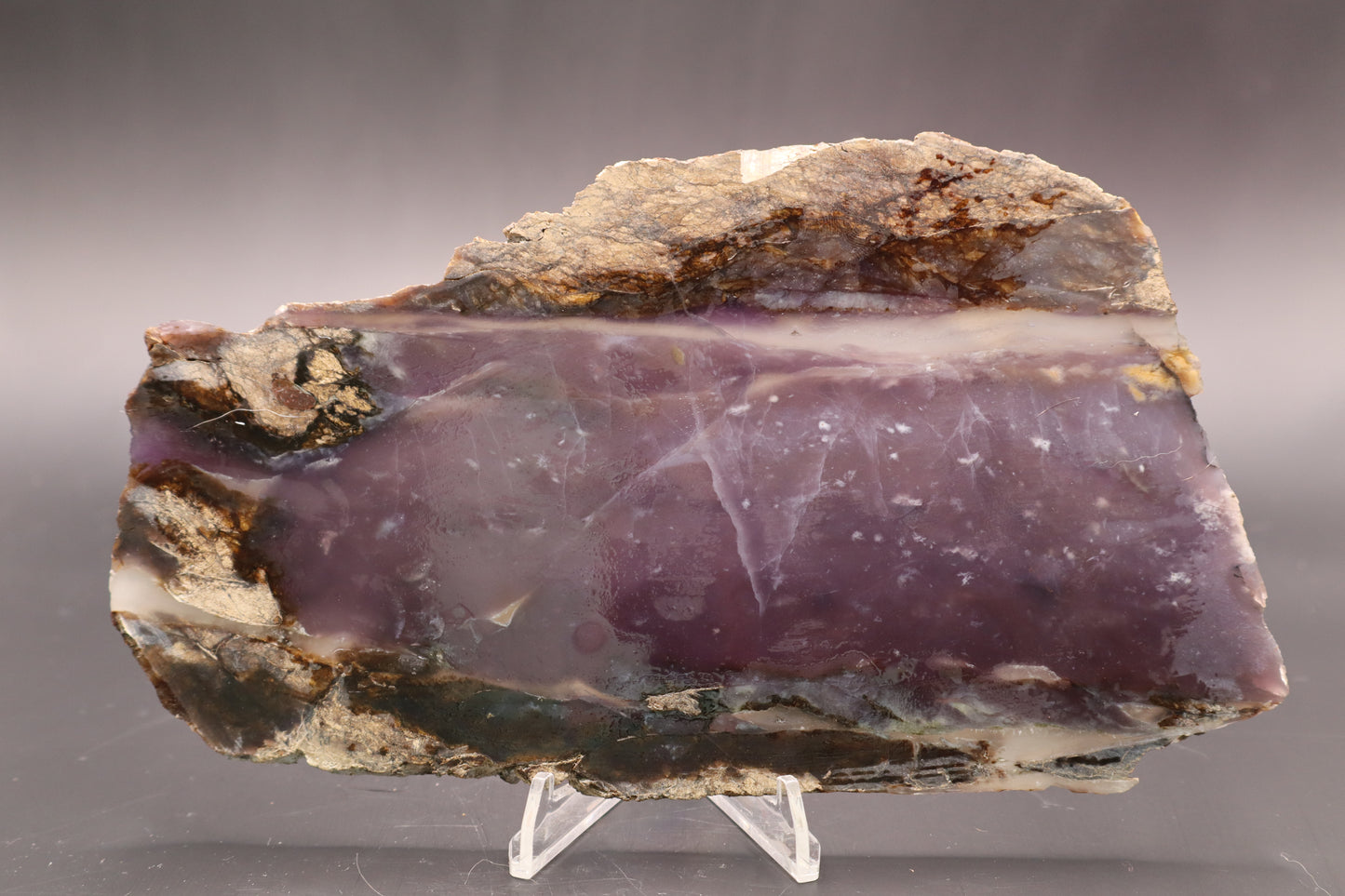 Indonesian Purple Chalcedony slab (Unpolished)