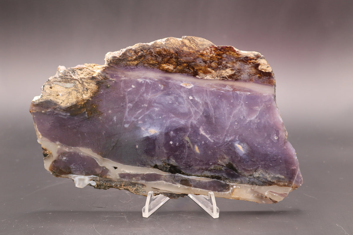 Indonesian Purple Chalcedony slab (Unpolished)