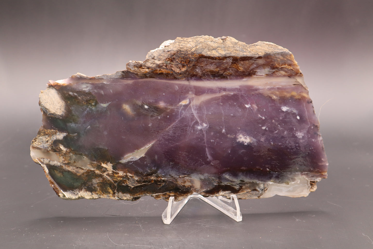 Indonesian Purple Chalcedony slab (Unpolished)
