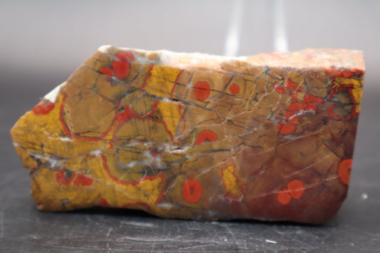 "Pimento" Morgan Hill Poppy Jasper (Polished)