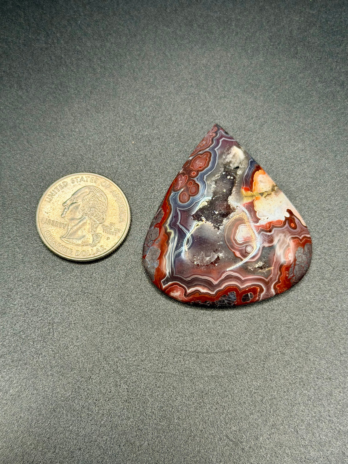 Rosetta Lace Agate Cabochon