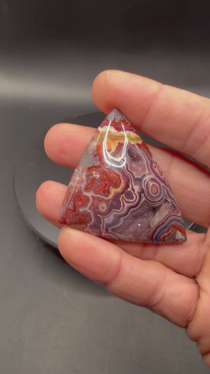 Rosetta Lace Agate Cabochon
