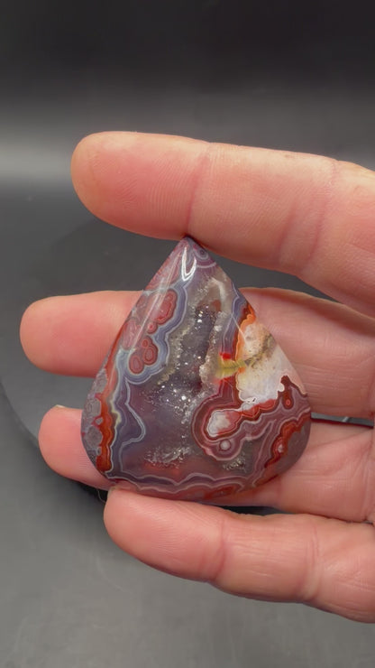 Rosetta Lace Agate Cabochon