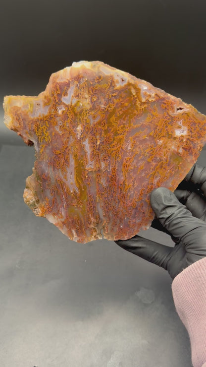 Bull Canyon Tube/Moss Agate (Unpolished)