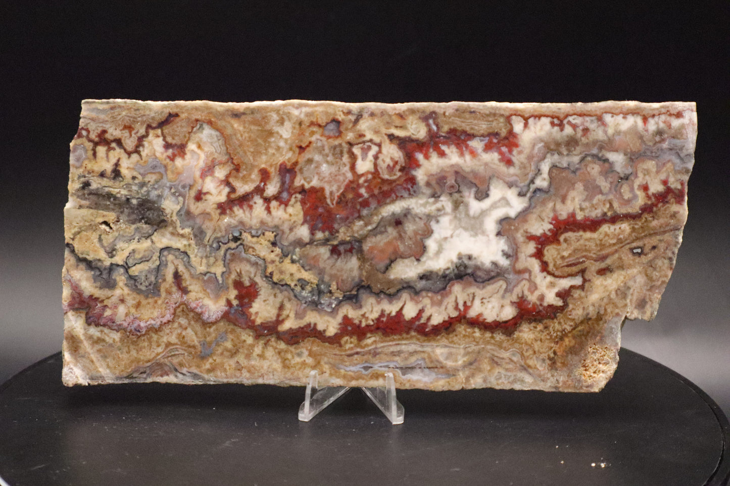 Blue Moon Plume agate (Unpolished)