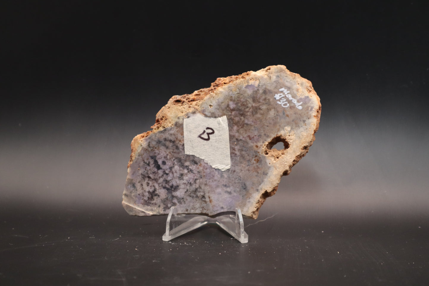 Morado Purple Opal Agate slab (Unpolished)