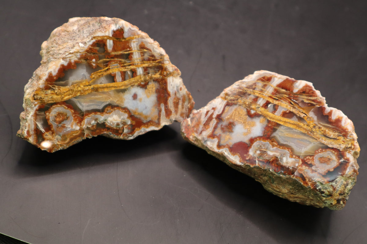 Moroccan agate pair (Polished)