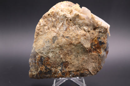 Regency Rose Plume Agate slab (Unpolished)