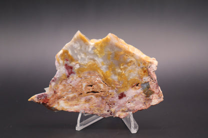 Windy Mountain Snowflake Jasper slab (Unpolished)