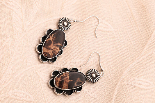 Palm Wood earrings